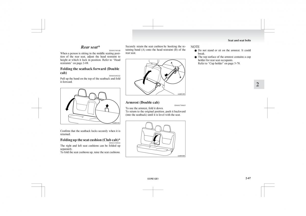 Mitsubishi L200 IV manual / page 52