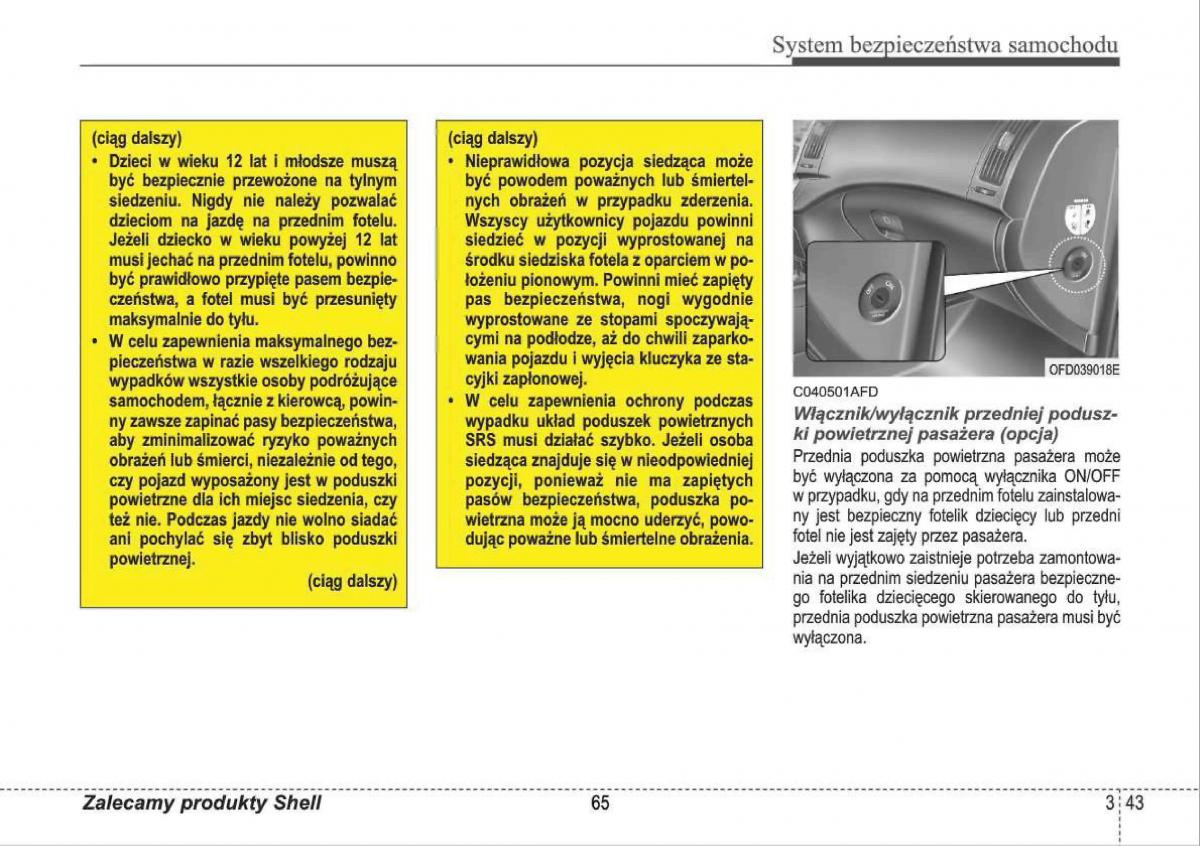 manual  Hyundai i30 I 1 instrukcja / page 65