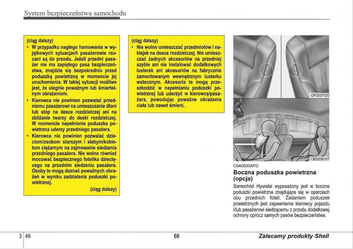 manual  Hyundai i30 I 1 instrukcja / page 68