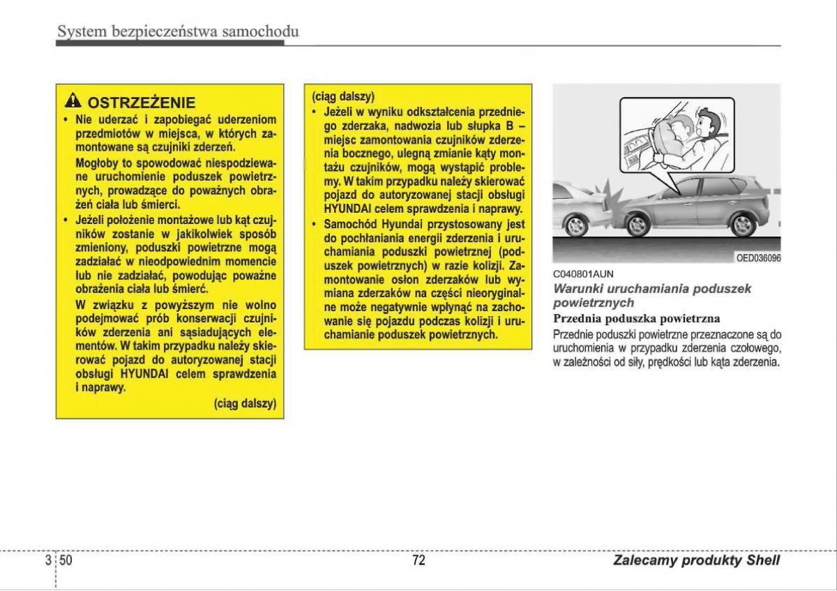 manual  Hyundai i30 I 1 instrukcja / page 72