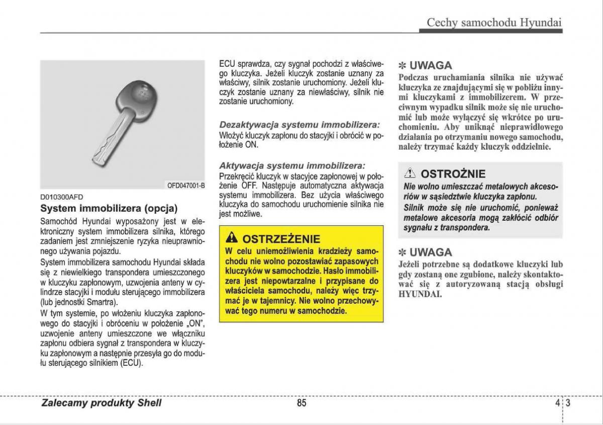 manual  Hyundai i30 I 1 instrukcja / page 85