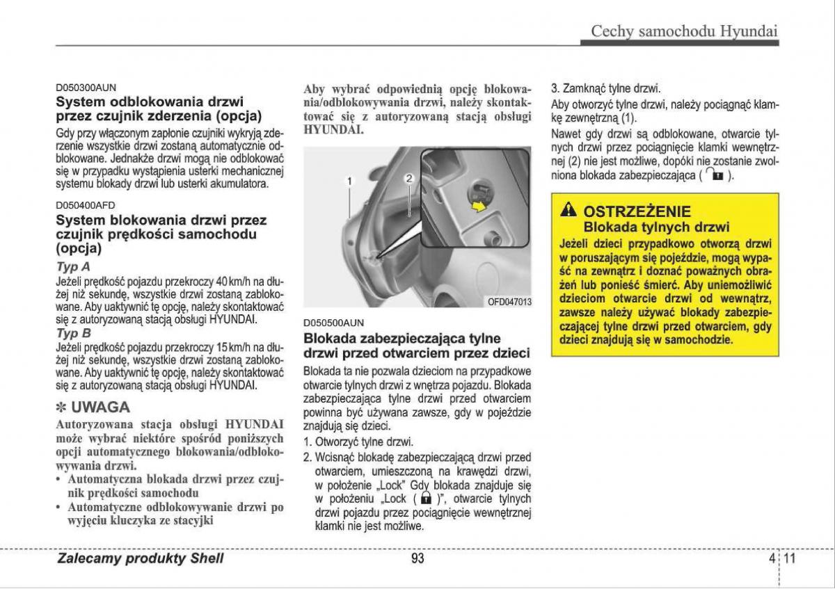 manual  Hyundai i30 I 1 instrukcja / page 93