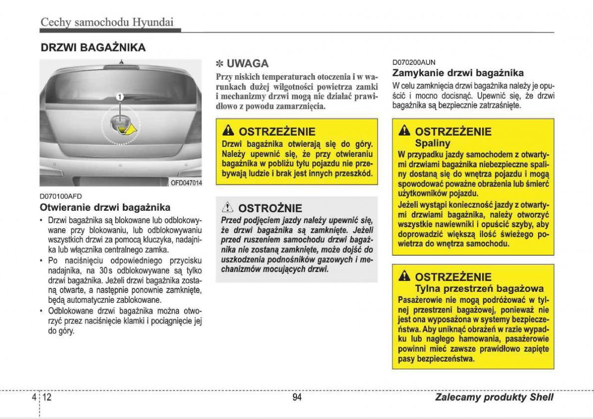 manual  Hyundai i30 I 1 instrukcja / page 94