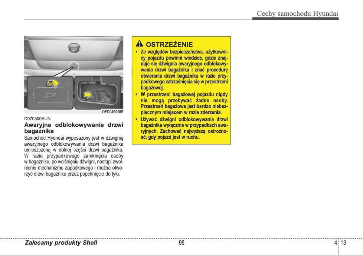 manual  Hyundai i30 I 1 instrukcja / page 95