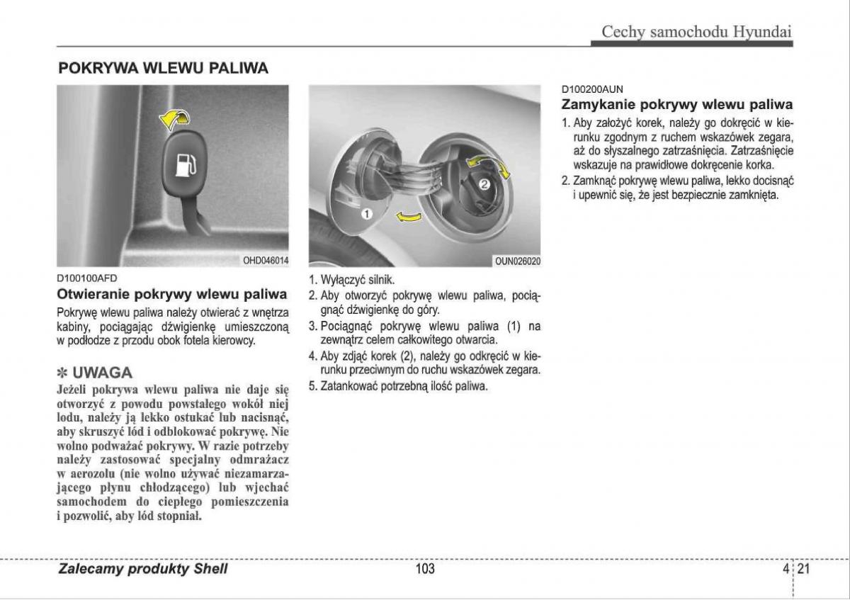 manual  Hyundai i30 I 1 instrukcja / page 103