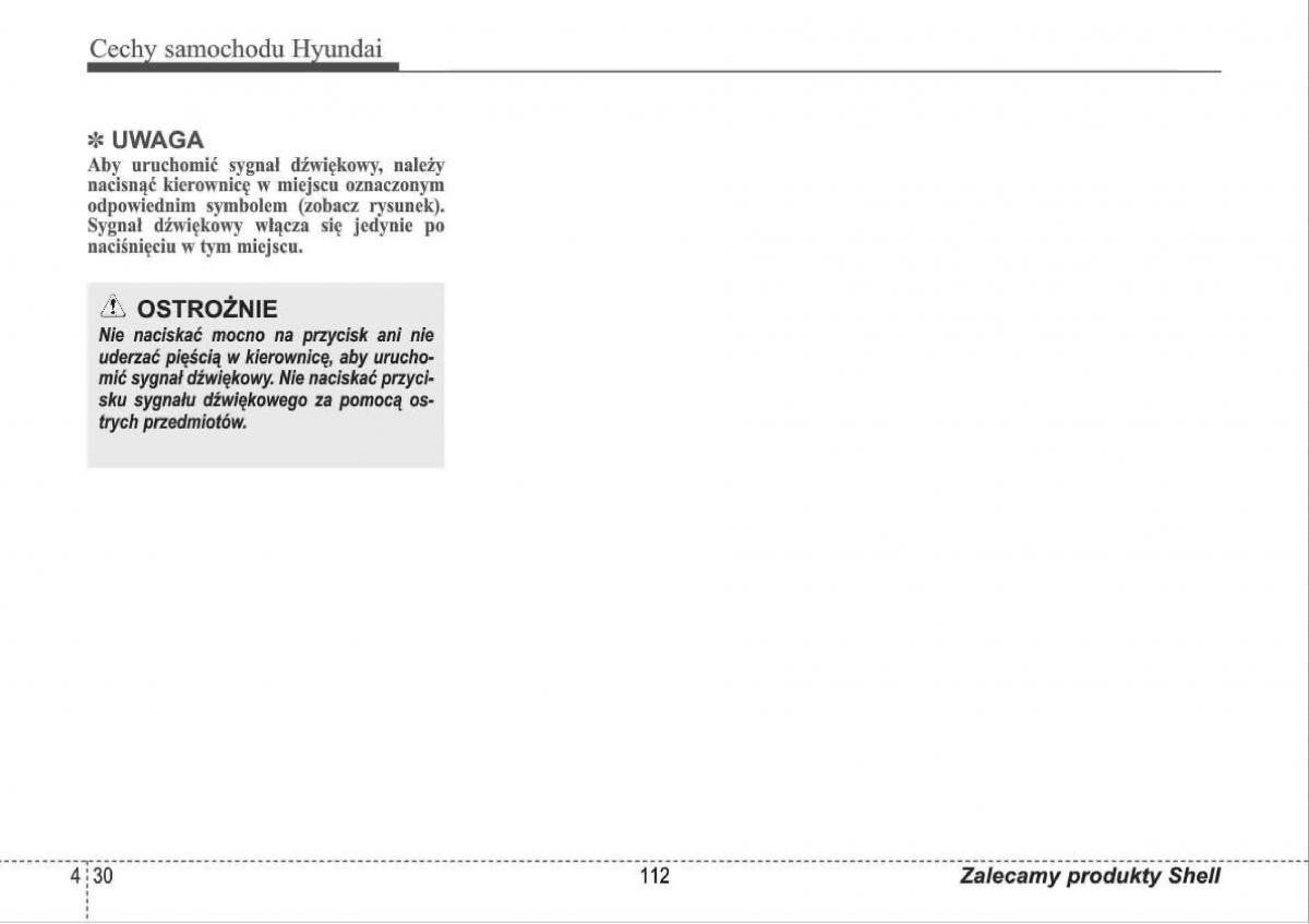 manual  Hyundai i30 I 1 instrukcja / page 112