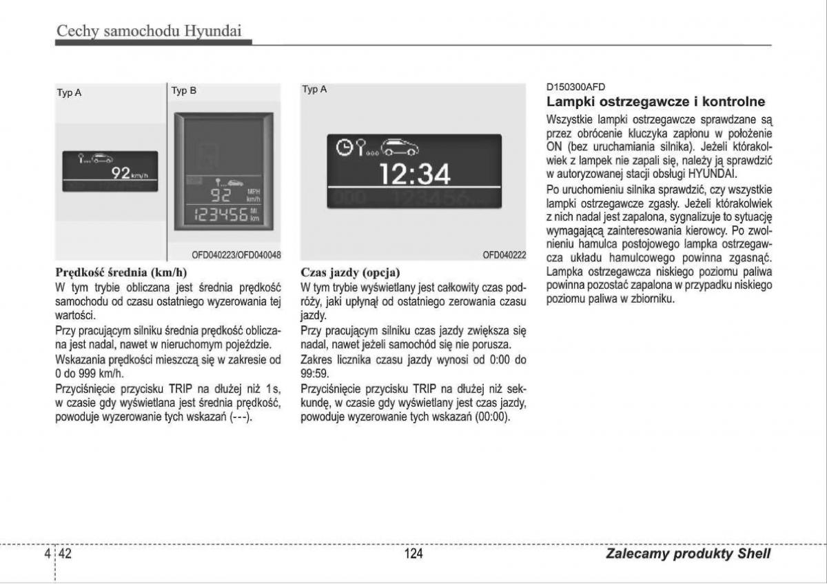 manual  Hyundai i30 I 1 instrukcja / page 124