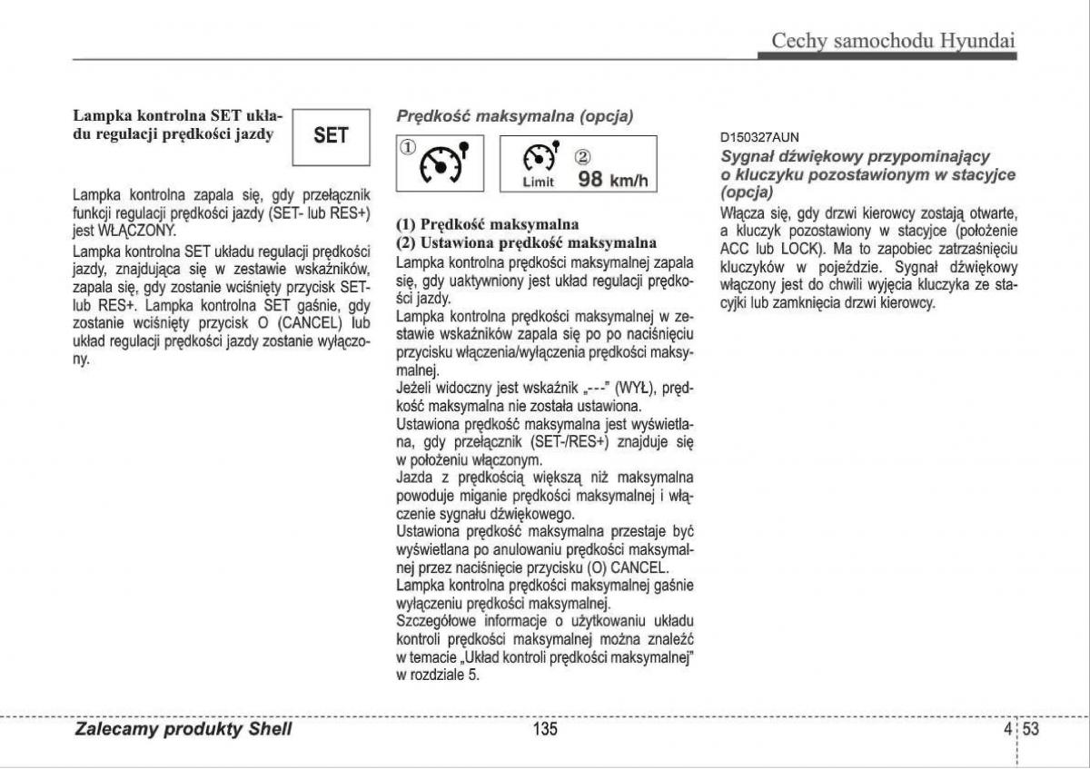 manual  Hyundai i30 I 1 instrukcja / page 135