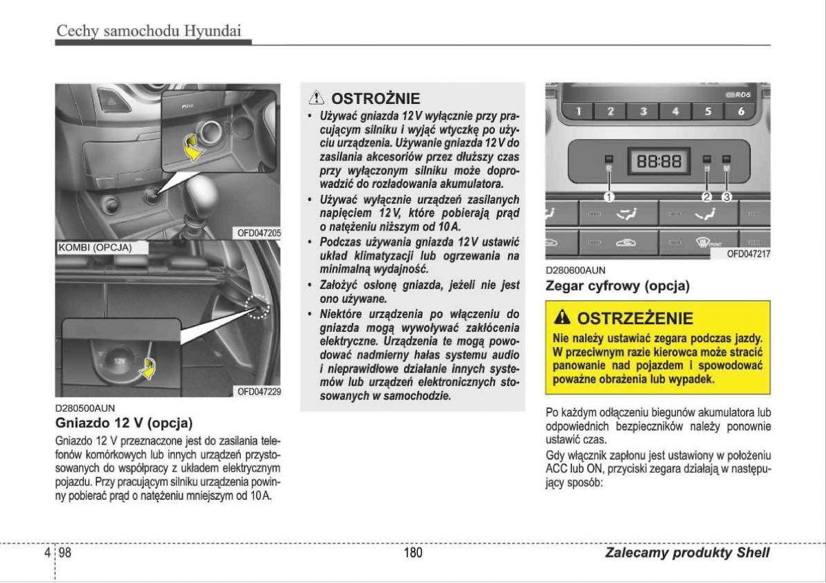 manual  Hyundai i30 I 1 instrukcja / page 180