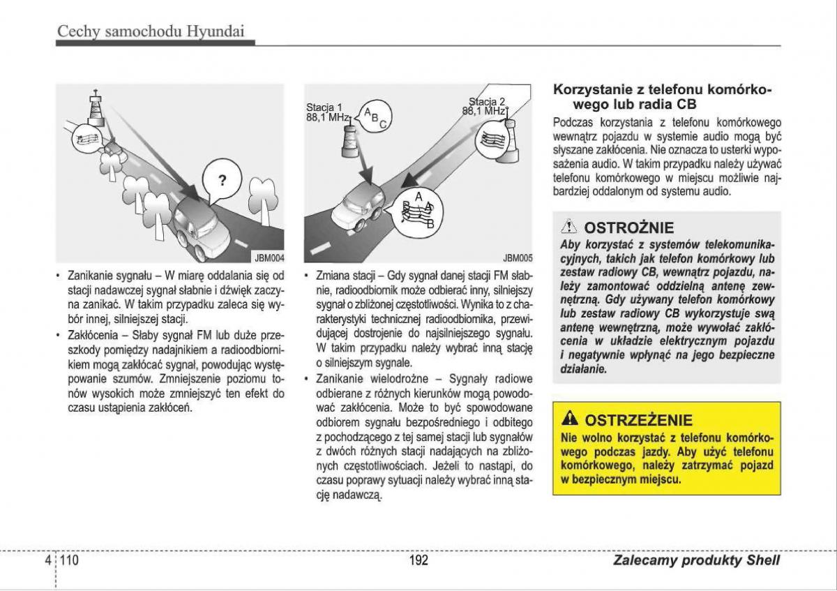 manual  Hyundai i30 I 1 instrukcja / page 192