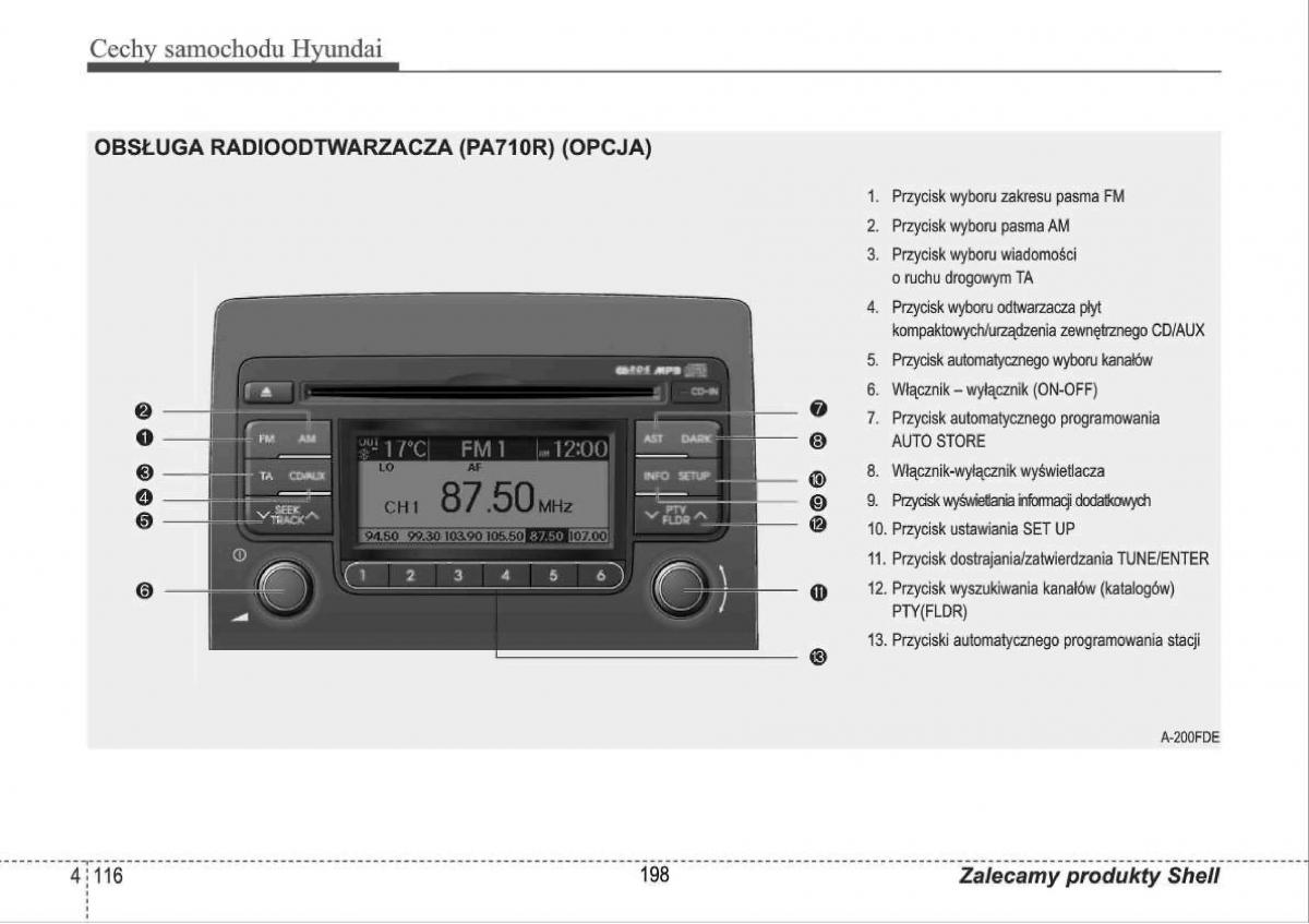 manual  Hyundai i30 I 1 instrukcja / page 198