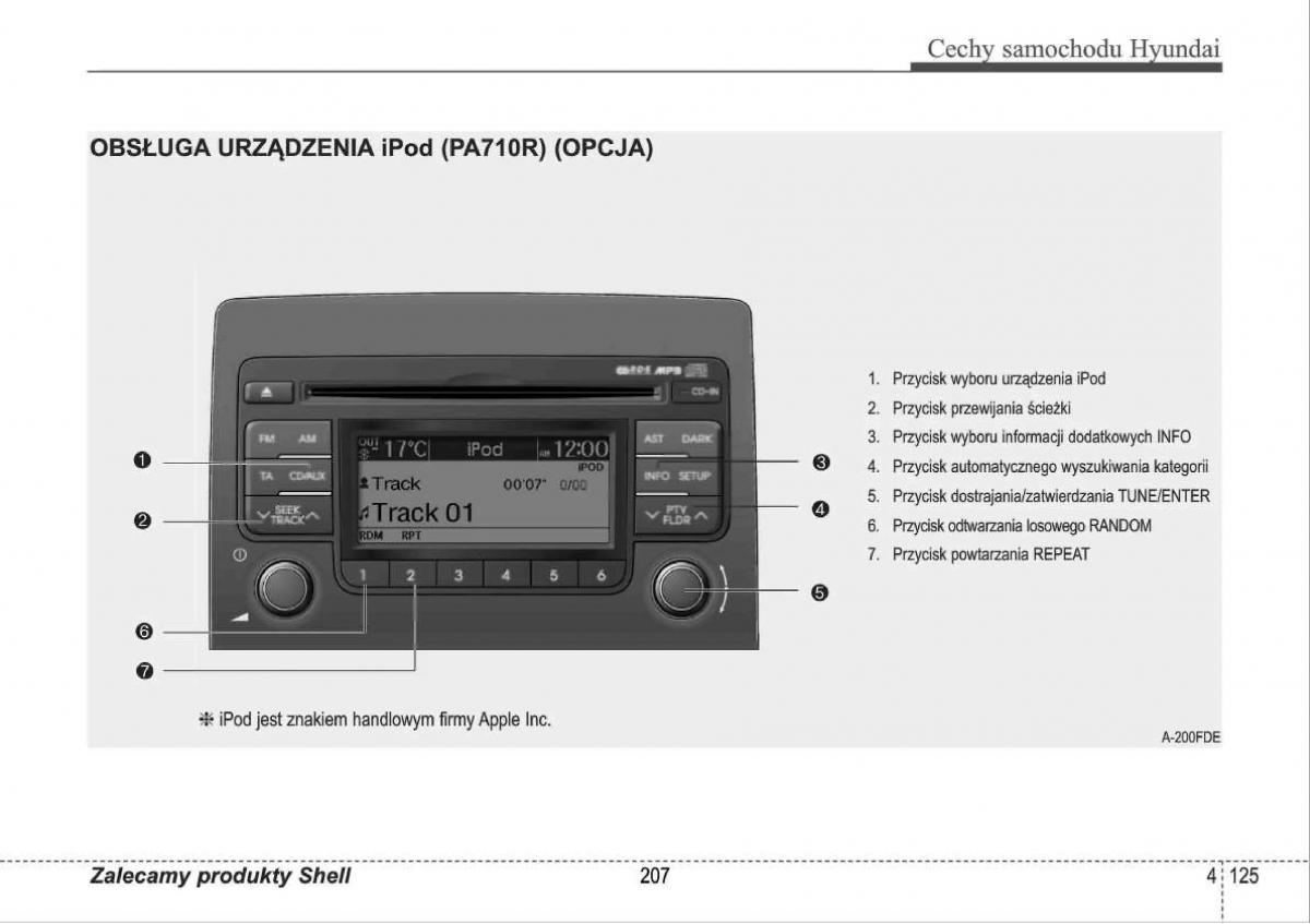 manual  Hyundai i30 I 1 instrukcja / page 207