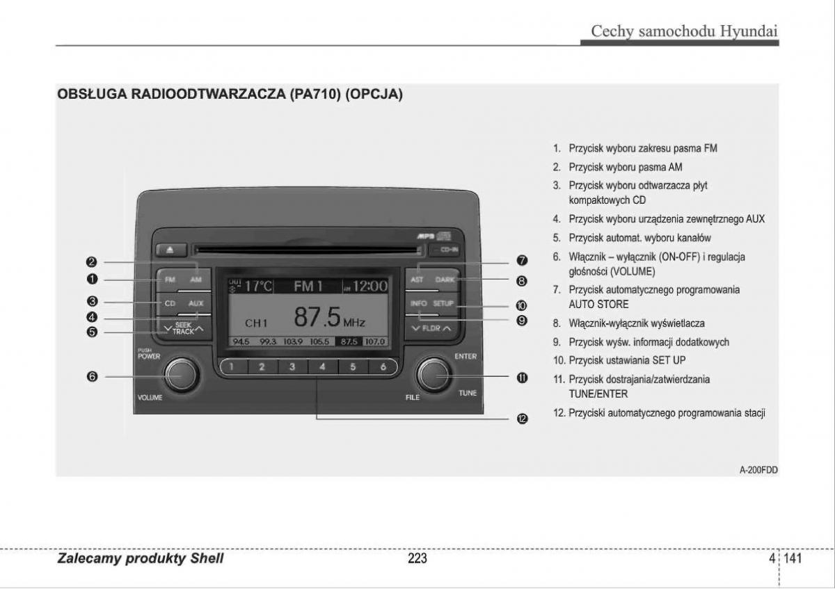 manual  Hyundai i30 I 1 instrukcja / page 223