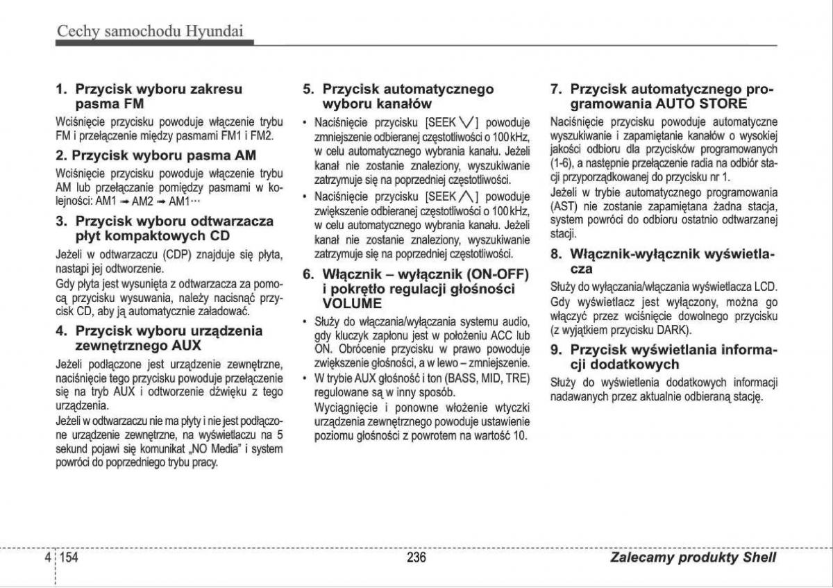 manual  Hyundai i30 I 1 instrukcja / page 236