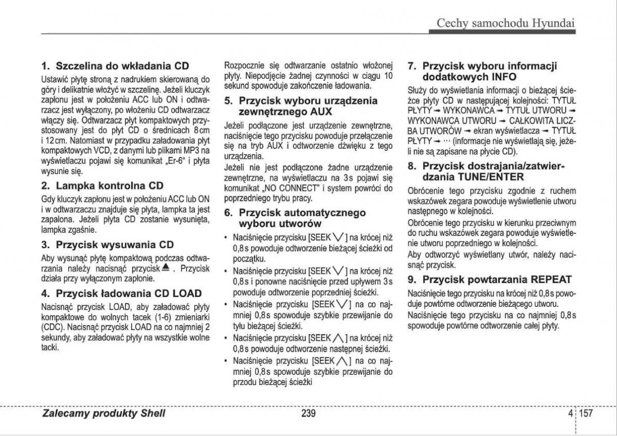 manual  Hyundai i30 I 1 instrukcja / page 239