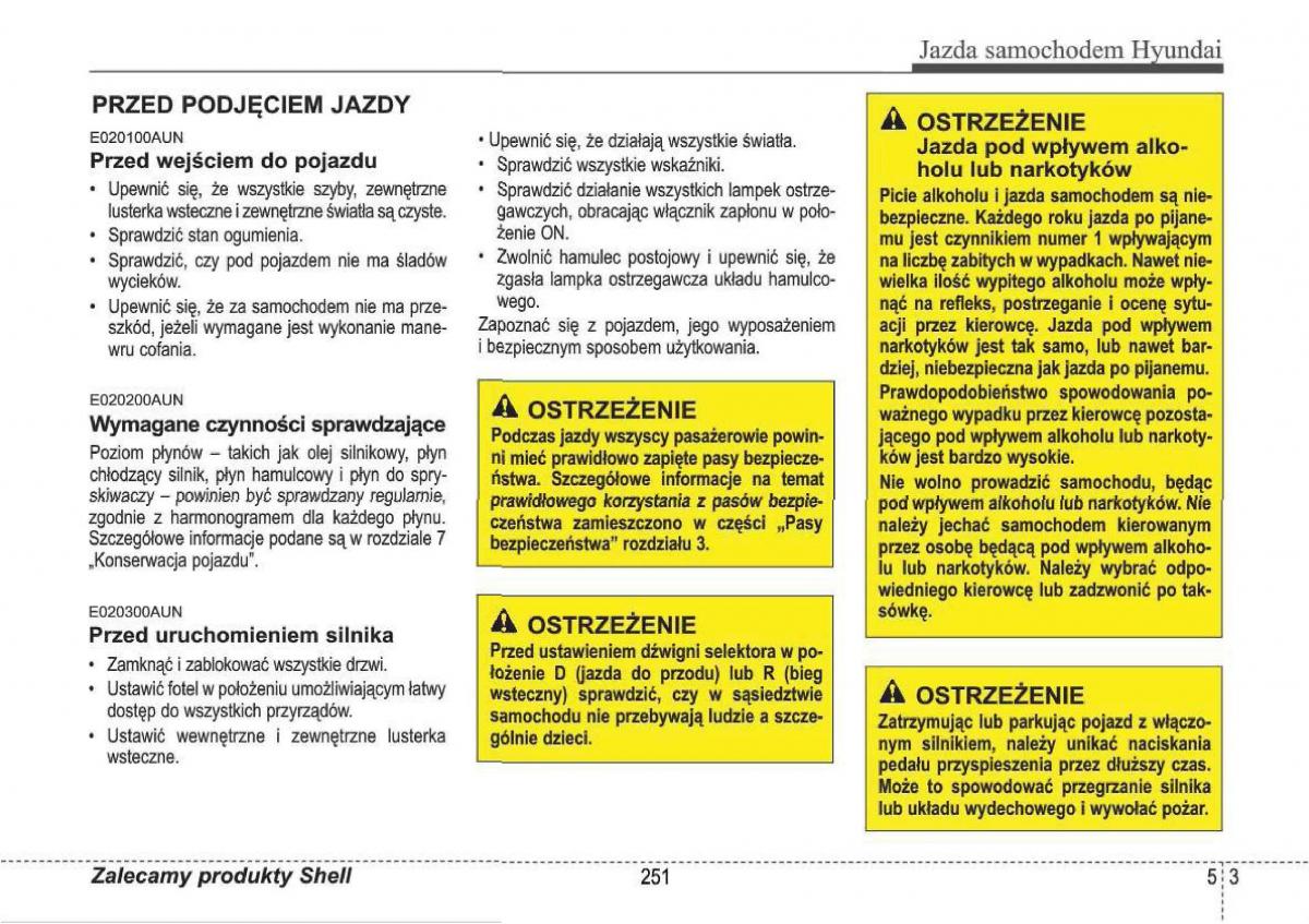 manual  Hyundai i30 I 1 instrukcja / page 251