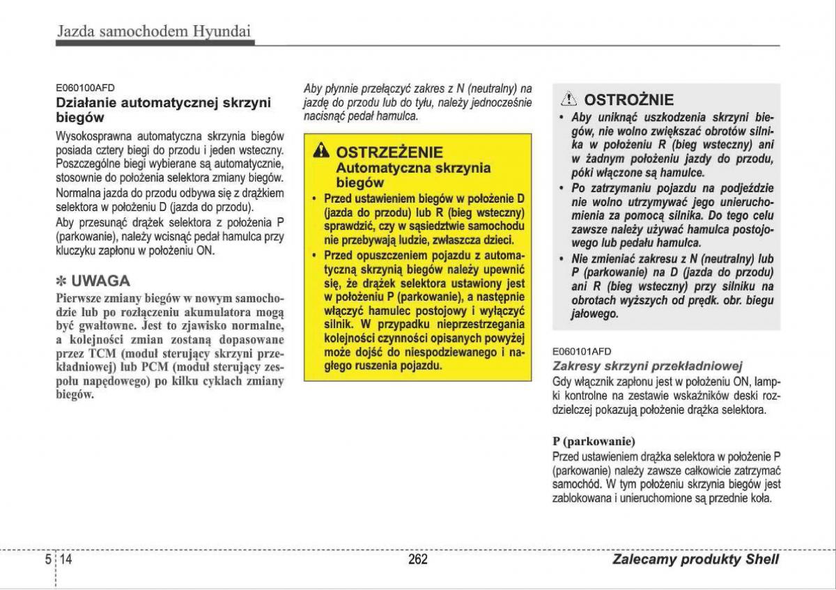 manual  Hyundai i30 I 1 instrukcja / page 262