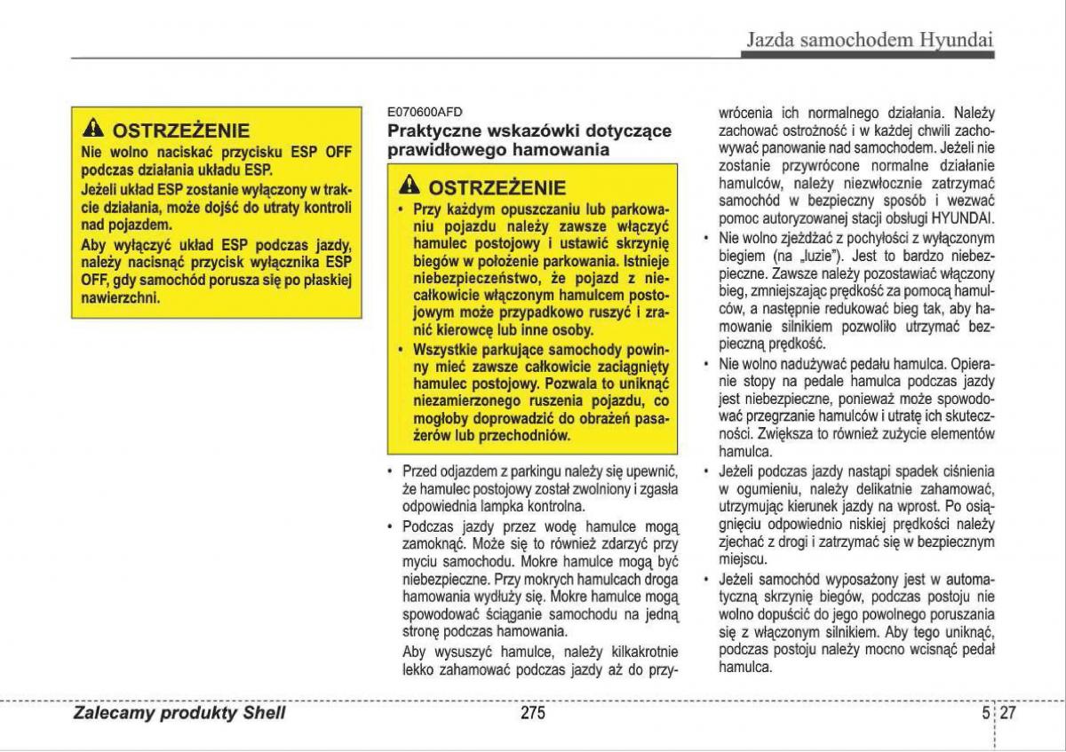 manual  Hyundai i30 I 1 instrukcja / page 275