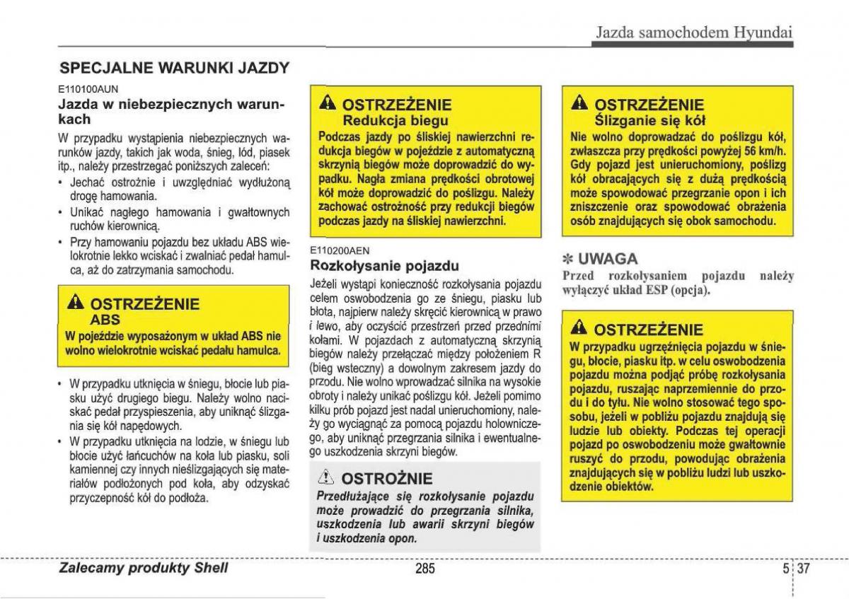 manual  Hyundai i30 I 1 instrukcja / page 285