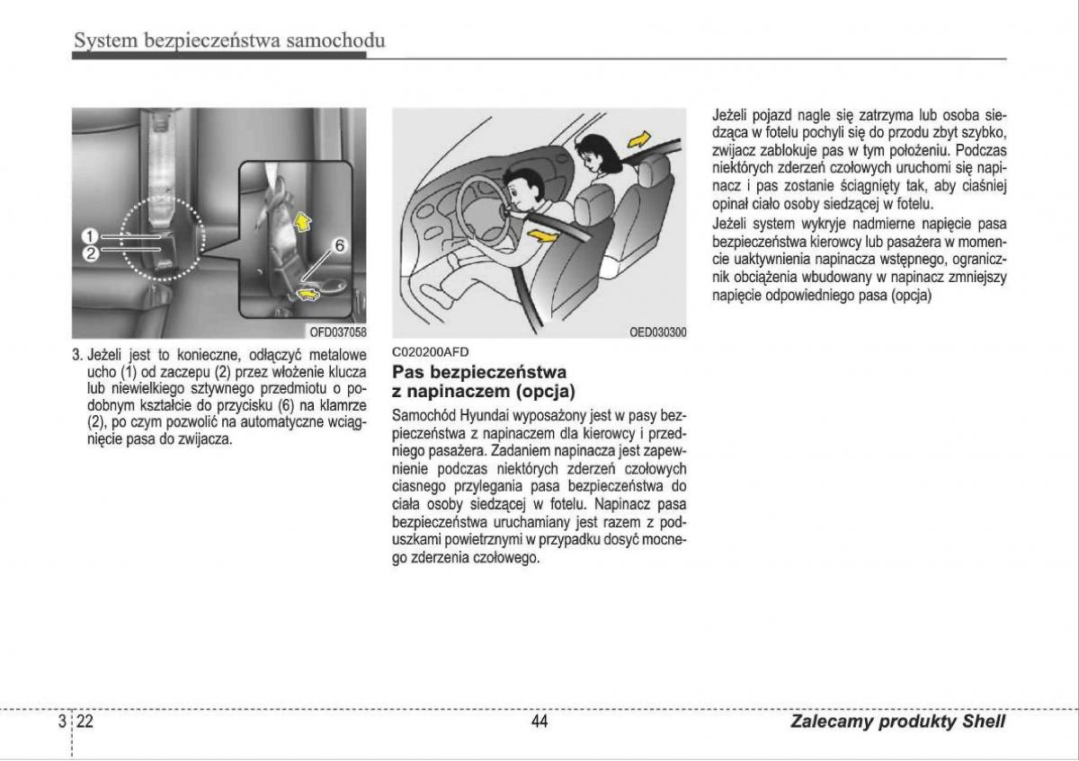 manual  Hyundai i30 I 1 instrukcja / page 44