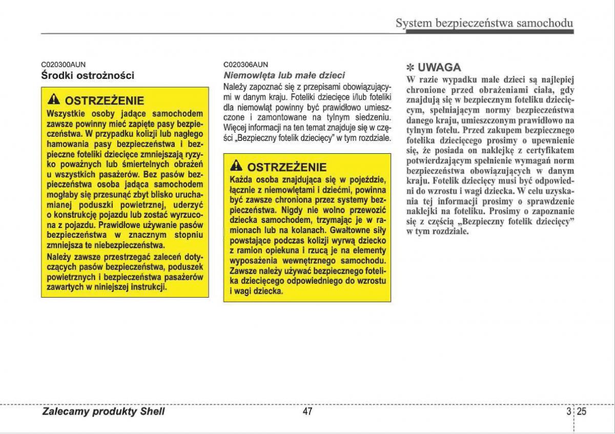 manual  Hyundai i30 I 1 instrukcja / page 47