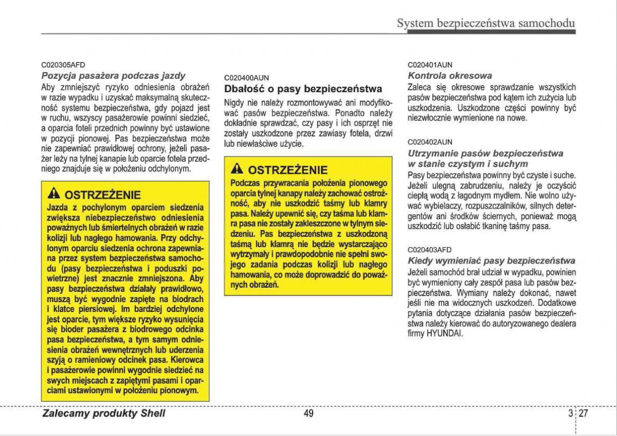 manual  Hyundai i30 I 1 instrukcja / page 49