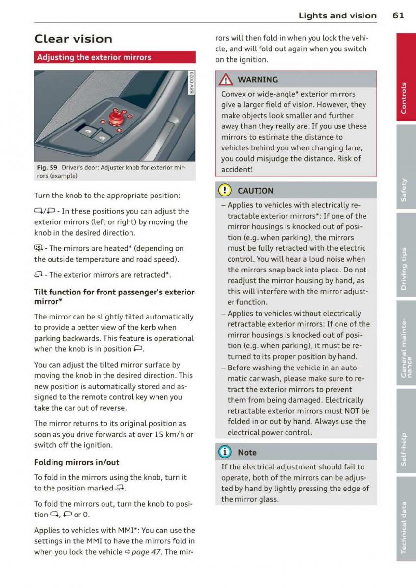 Audi A3 S3 III owners manual / page 63