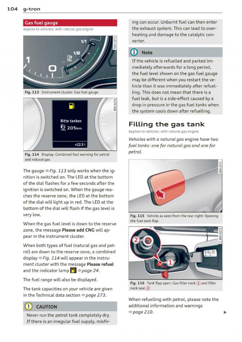 Audi A3 S3 III owners manual / page 106