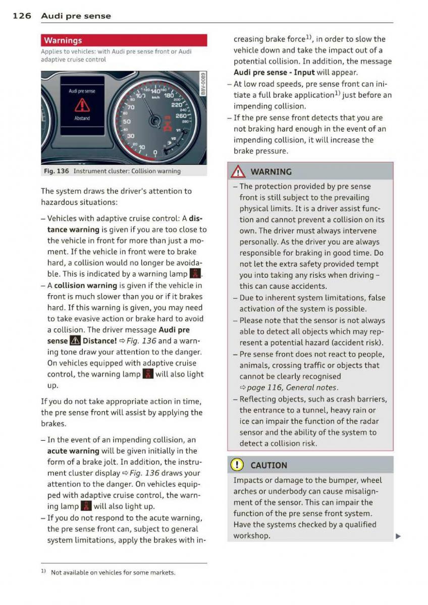 Audi A3 S3 III owners manual / page 128