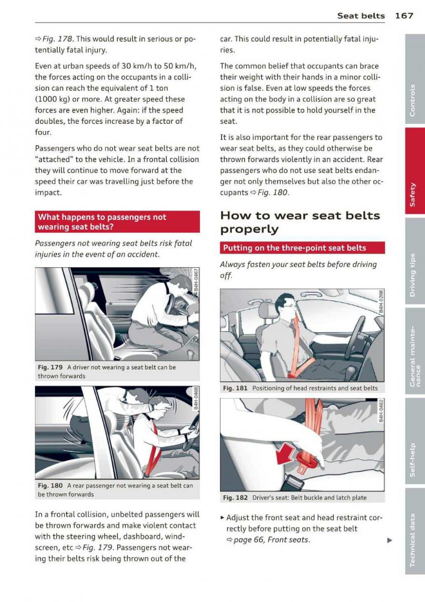 Audi A3 S3 III owners manual / page 169