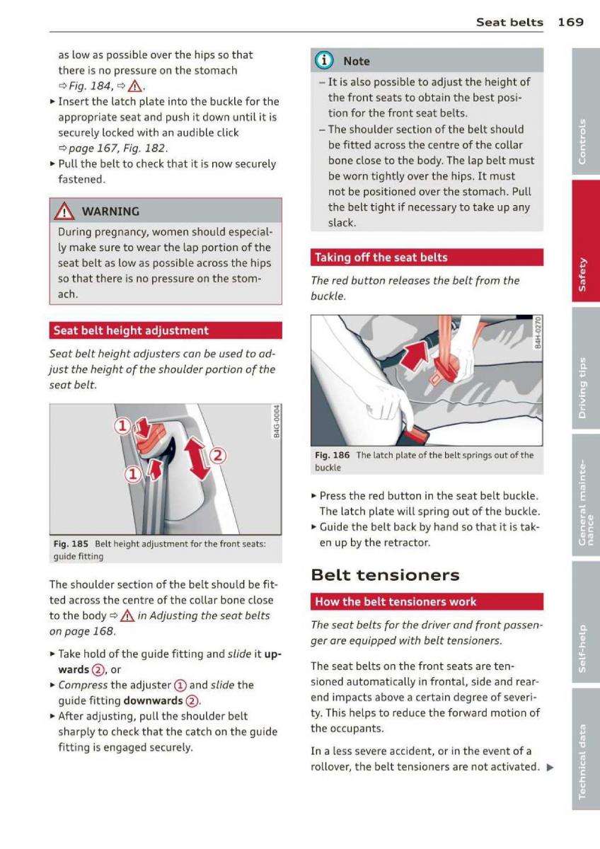 Audi A3 S3 III owners manual / page 171