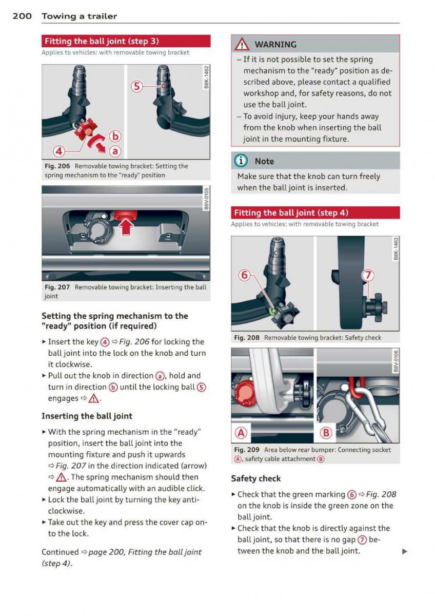 Audi A3 S3 III owners manual / page 202