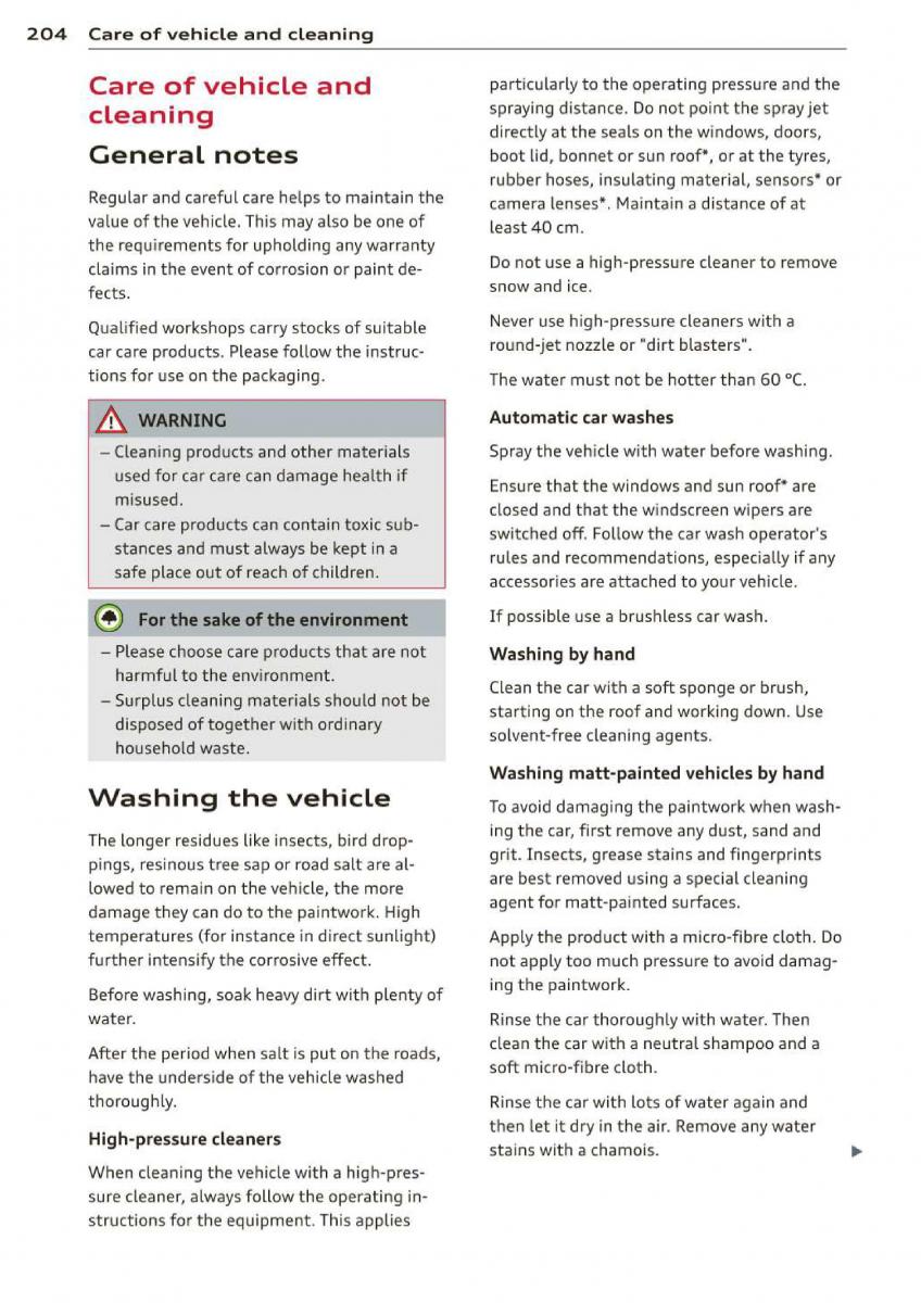 Audi A3 S3 III owners manual / page 206