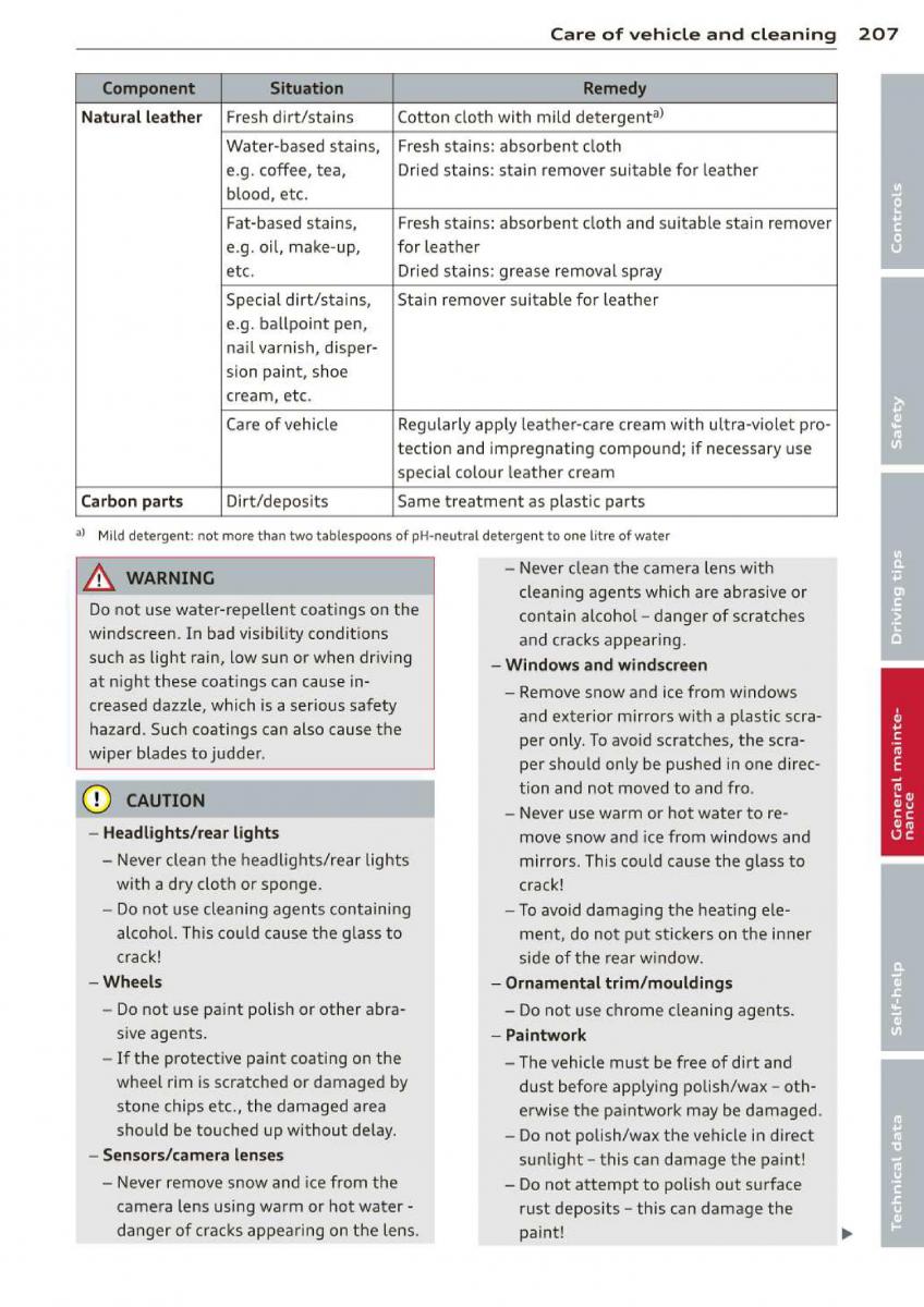 Audi A3 S3 III owners manual / page 209