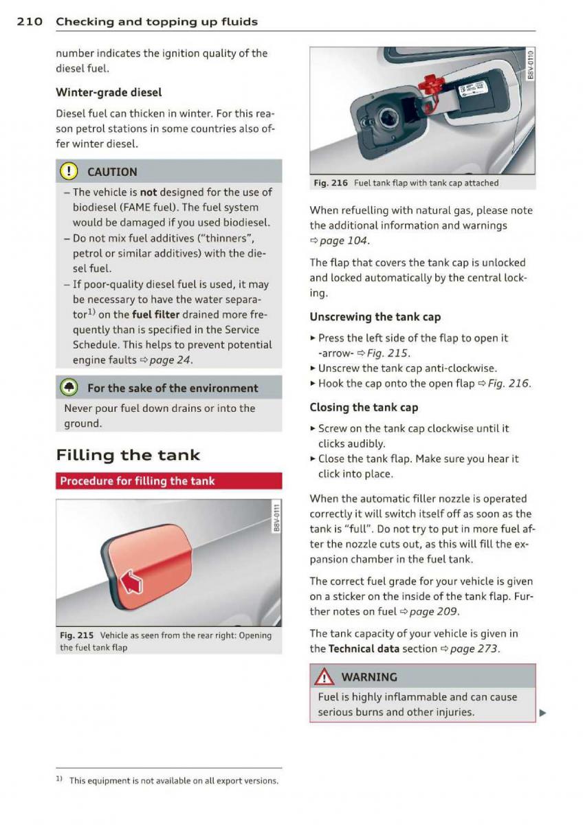 Audi A3 S3 III owners manual / page 212