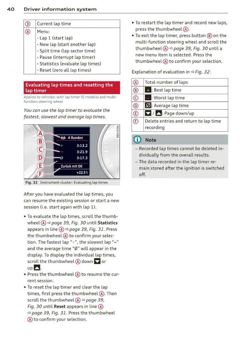 Audi A3 S3 III owners manual / page 42