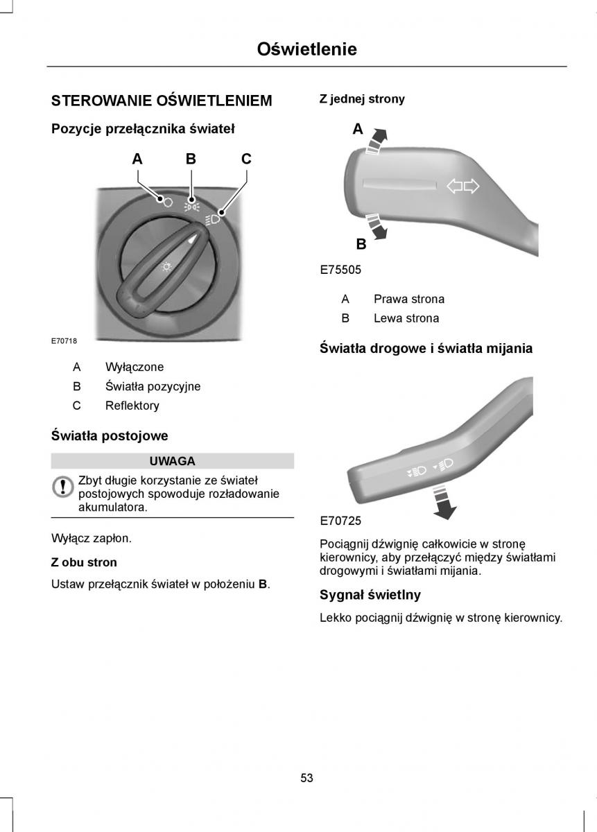 Ford Mondeo IV 4 instrukcja obslugi / page 55