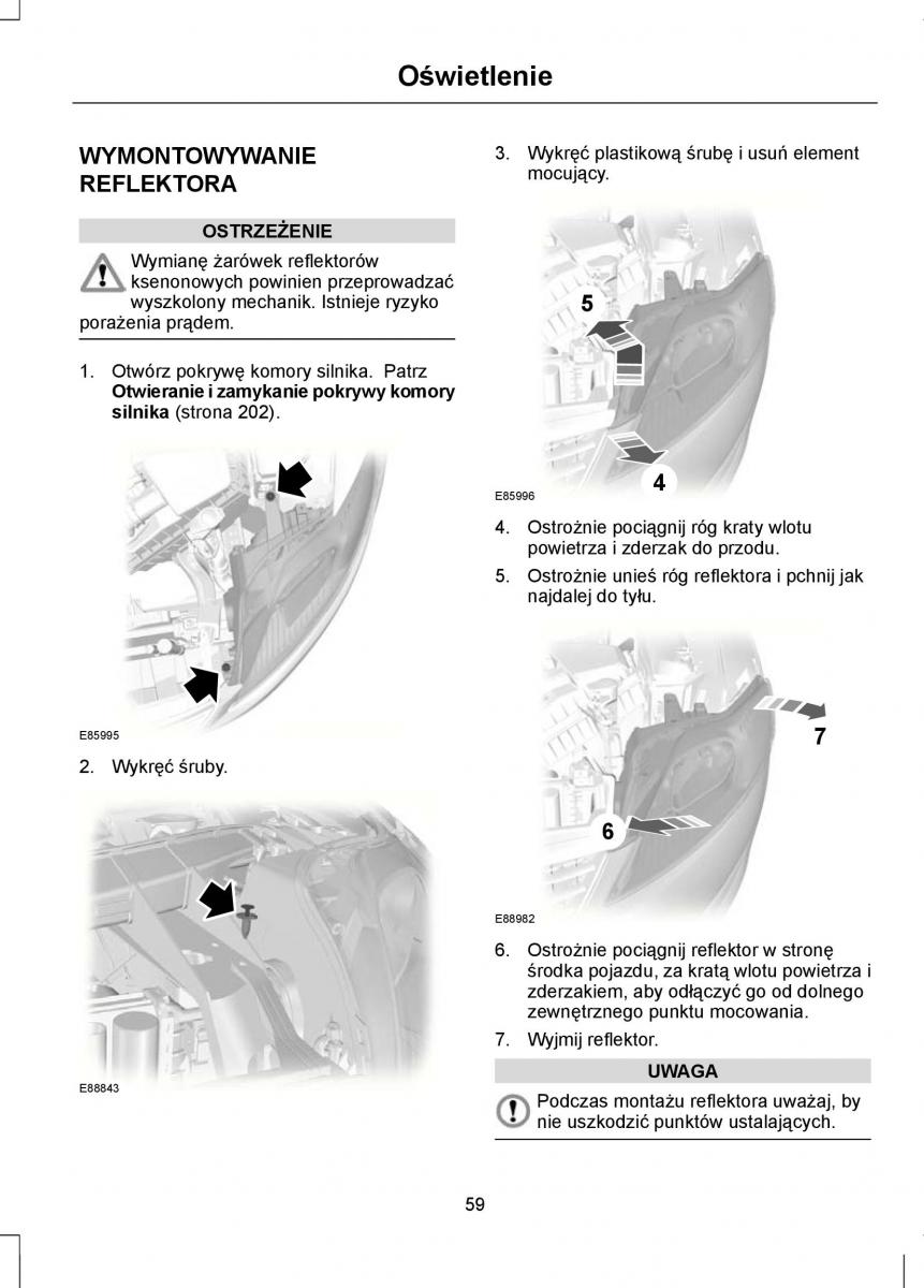 Ford Mondeo IV 4 instrukcja obslugi / page 61