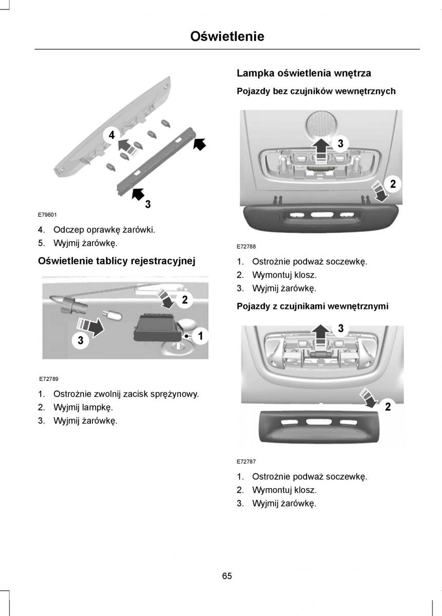 Ford Mondeo IV 4 instrukcja obslugi / page 67