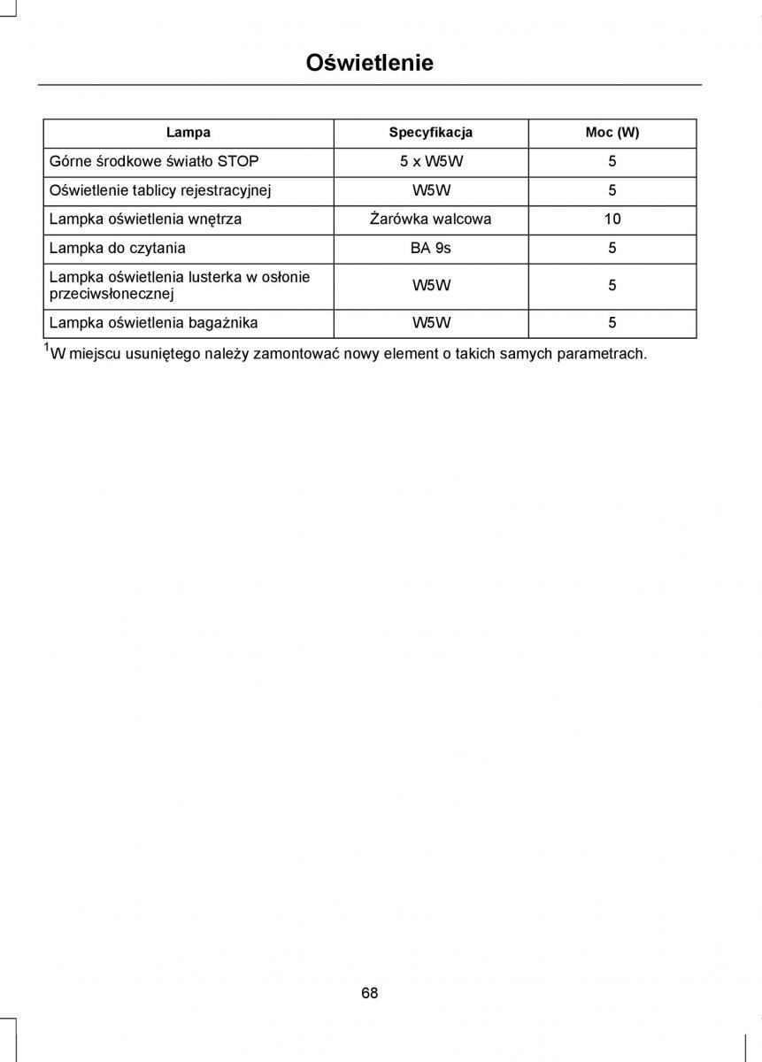 Ford Mondeo IV 4 instrukcja obslugi / page 70