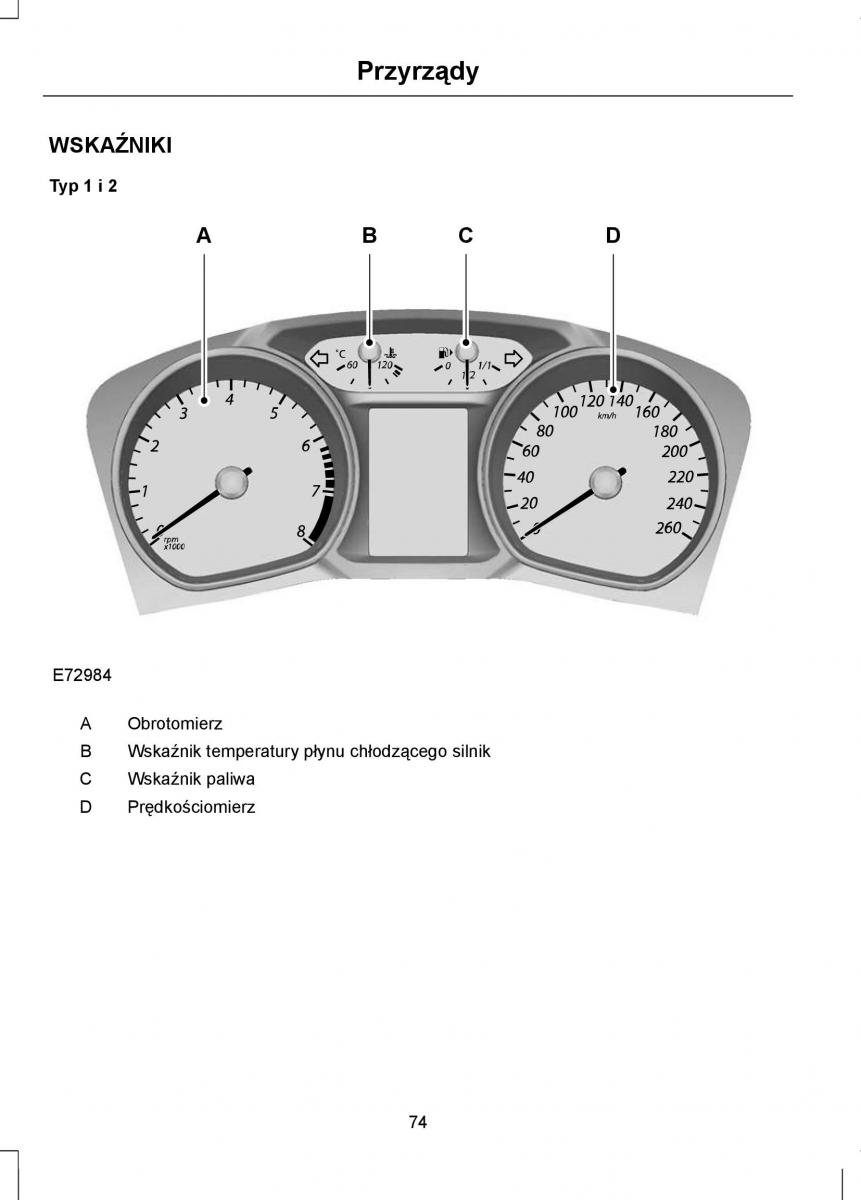 Ford Mondeo IV 4 instrukcja obslugi / page 76