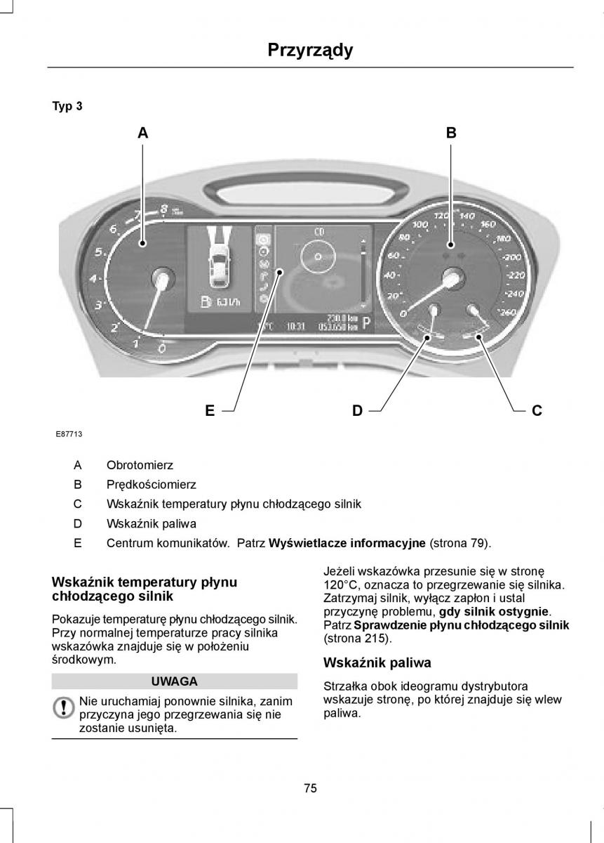 Ford Mondeo IV 4 instrukcja obslugi / page 77