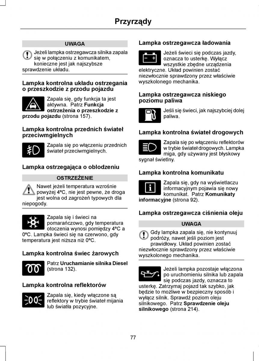 Ford Mondeo IV 4 instrukcja obslugi / page 79