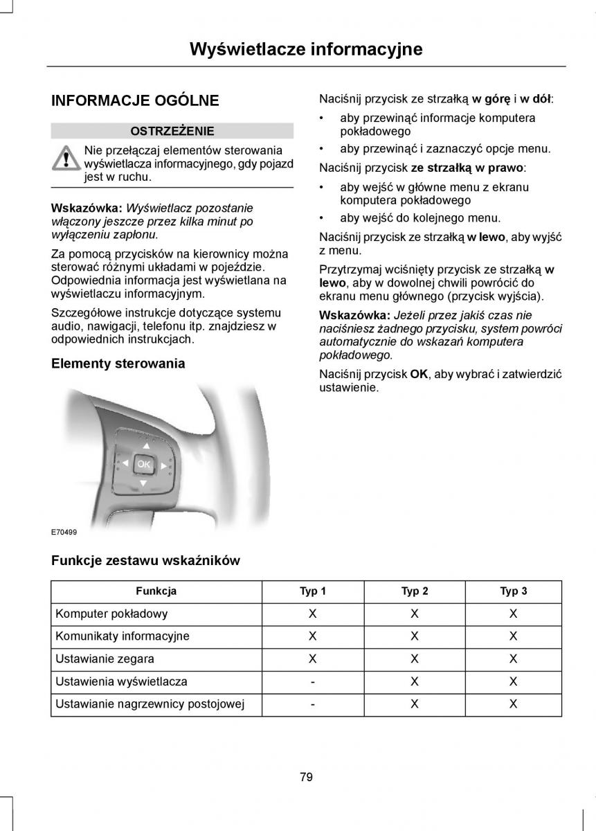 Ford Mondeo IV 4 instrukcja obslugi / page 81