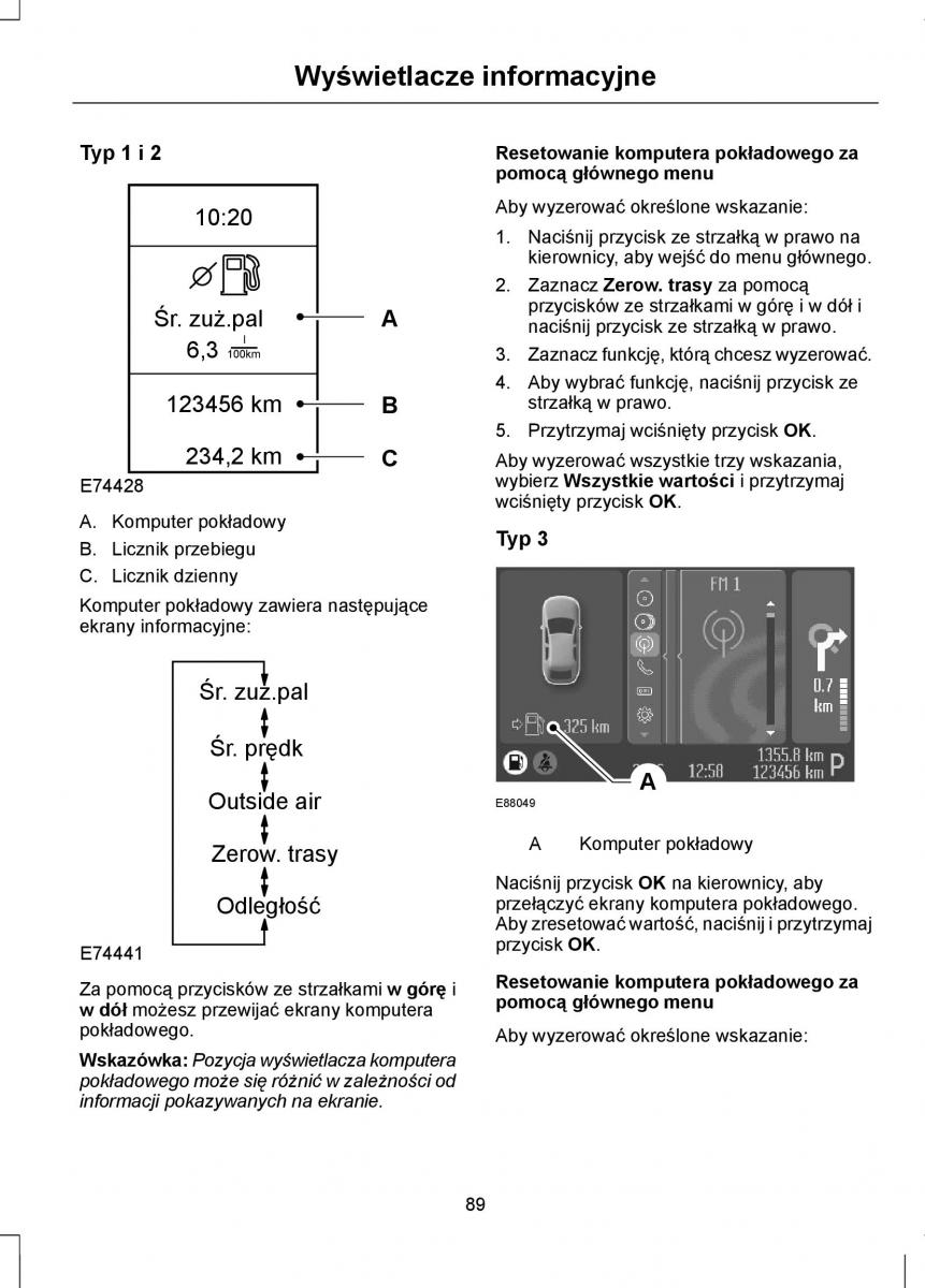 Ford Mondeo IV 4 instrukcja obslugi / page 91