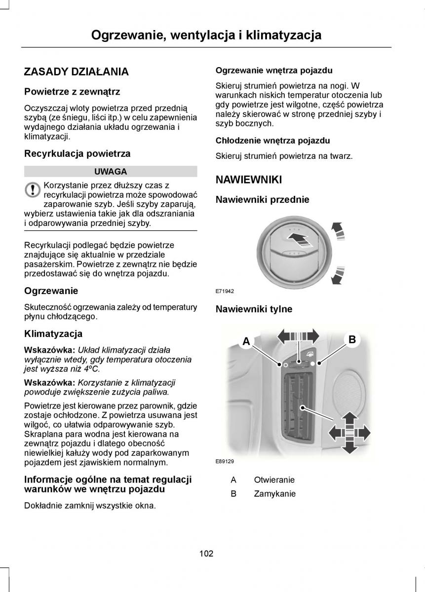 Ford Mondeo IV 4 instrukcja obslugi / page 104