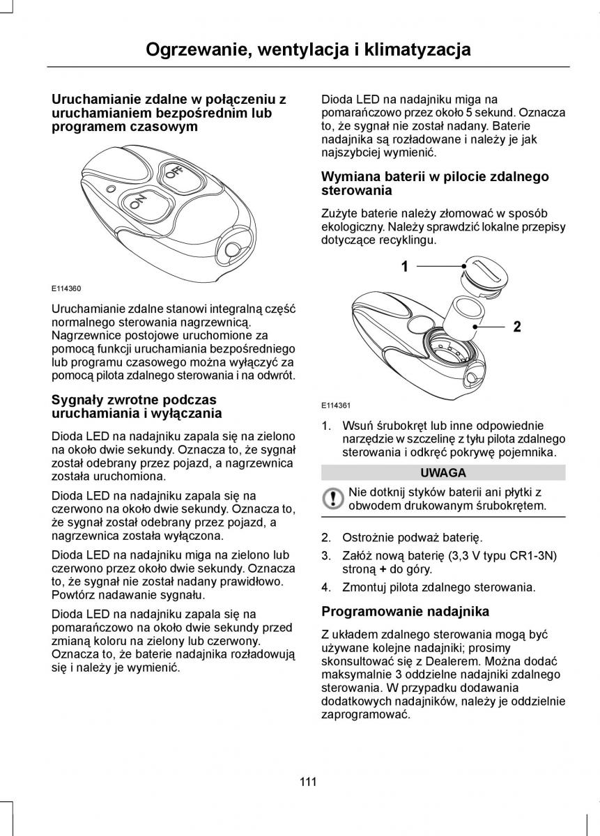 Ford Mondeo IV 4 instrukcja obslugi / page 113