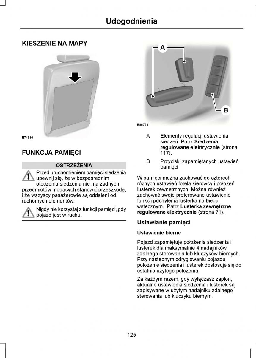 Ford Mondeo IV 4 instrukcja obslugi / page 127