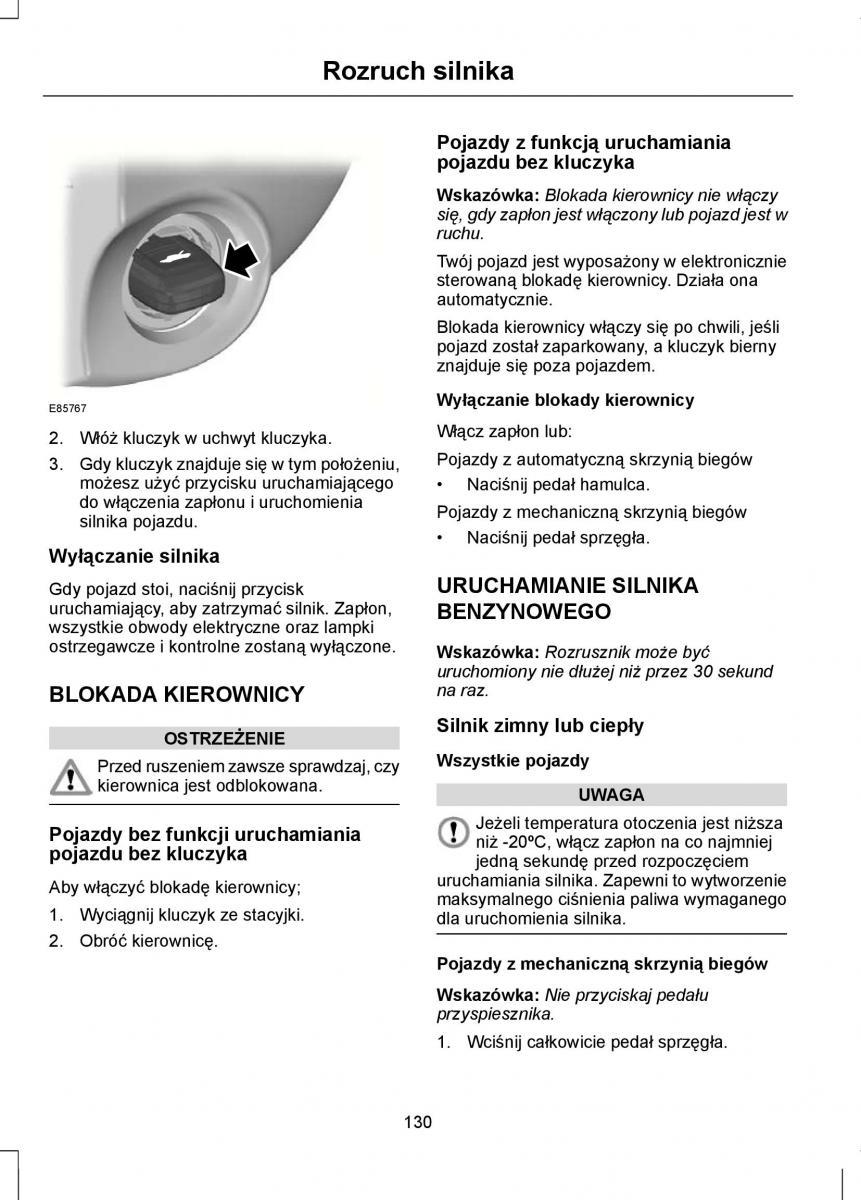 Ford Mondeo IV 4 instrukcja obslugi / page 132