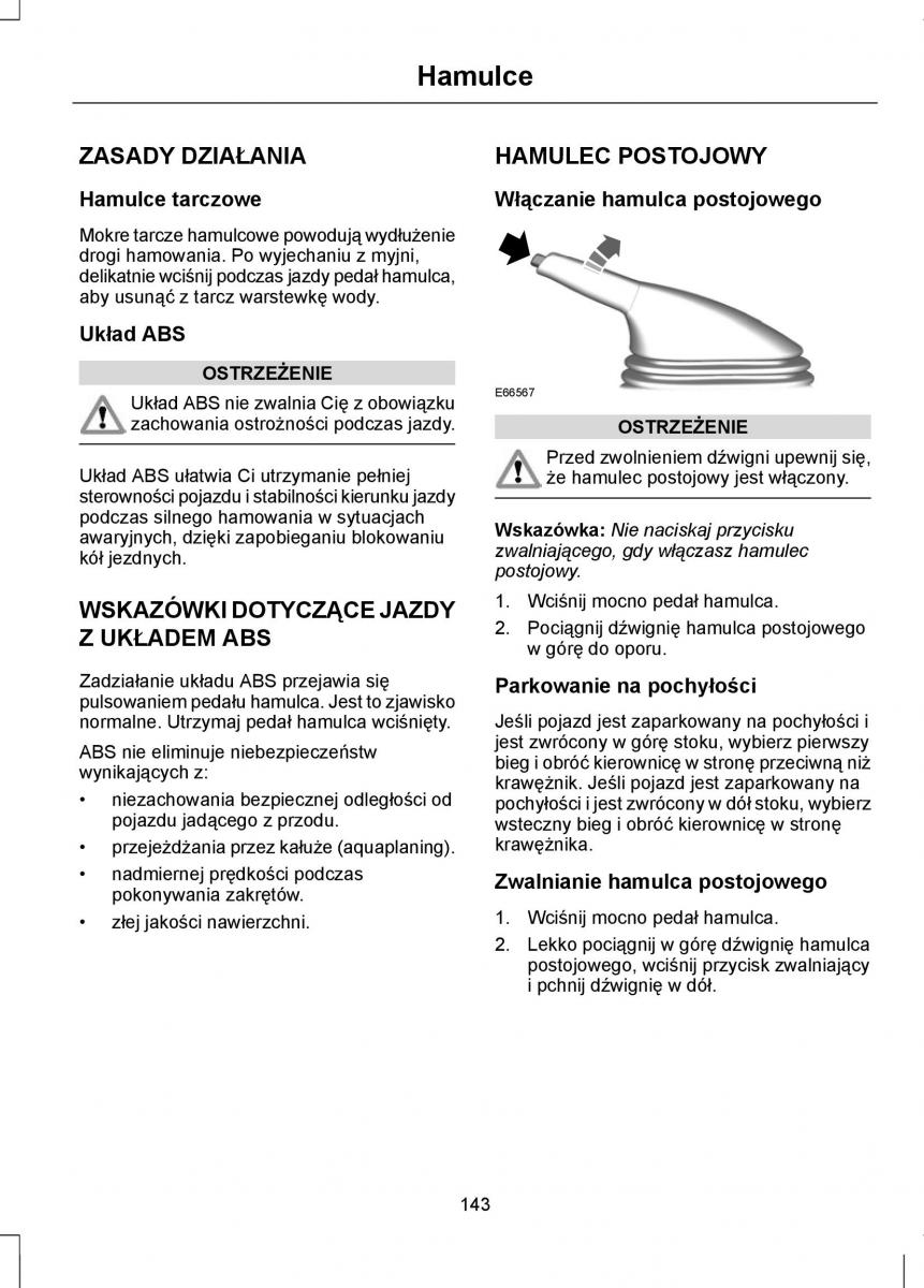 Ford Mondeo IV 4 instrukcja obslugi / page 145